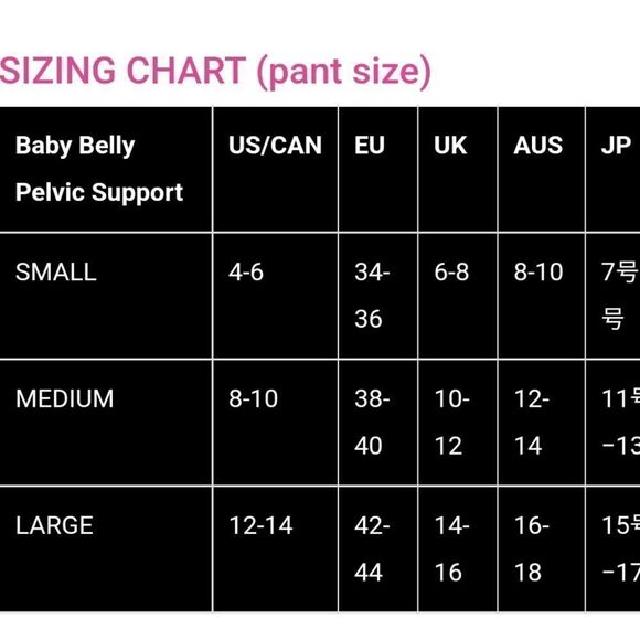 🤰Baby belly Maternity Belt for Pelvic Support Back Brace Women's Size Small - Picture 2 of 6
